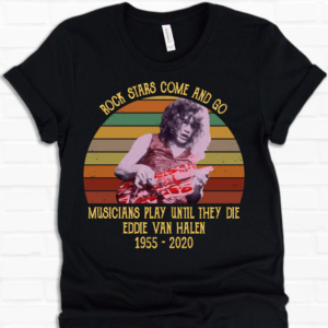 T Rock Legend Eddie Van Halen Tribute Quote Gift RIP AMZ_Mockup 1